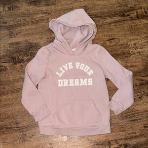Cat & Jack Pink 'Live Your Dreams' Hooded Sweatshirt